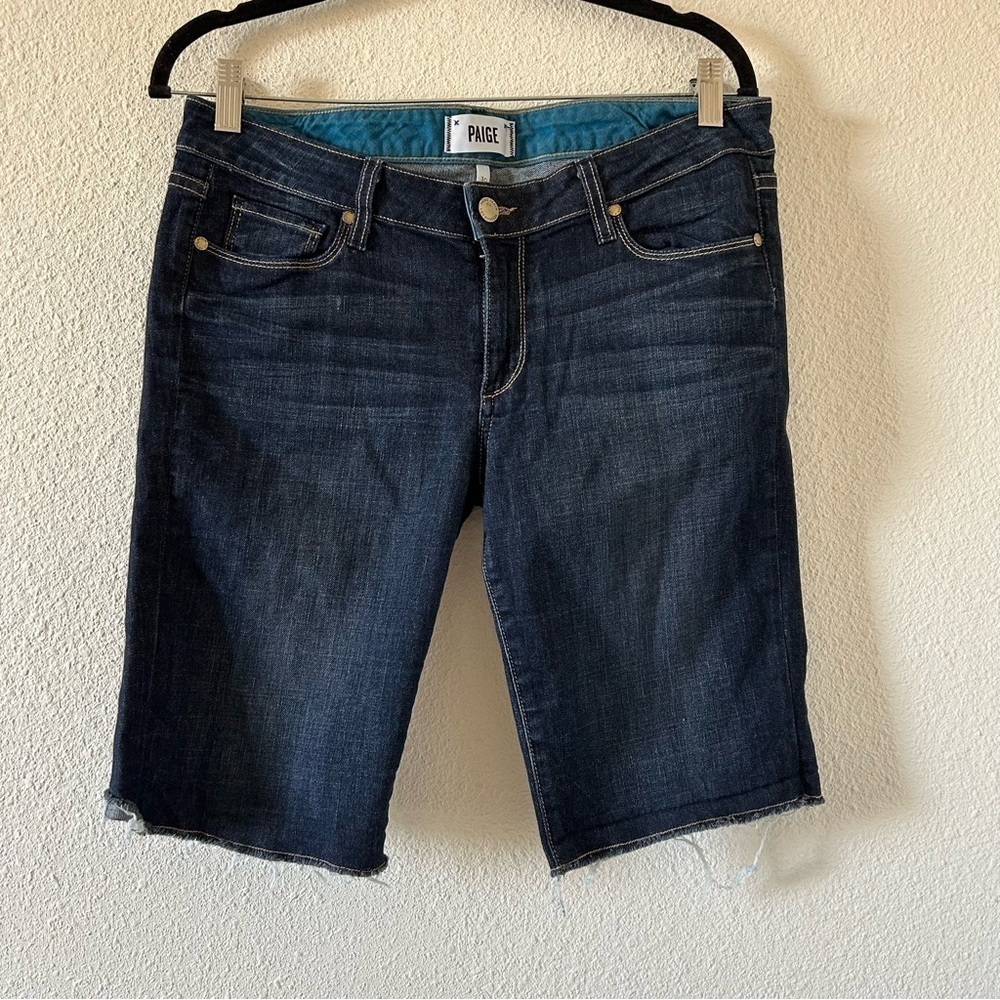 Paige Women’s Denim Shorts Sz 30 Blue Stretchy Summer Vacation Casual Hike